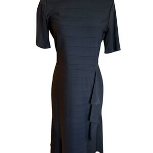 Black Shoshanna Midi Sheath Dress